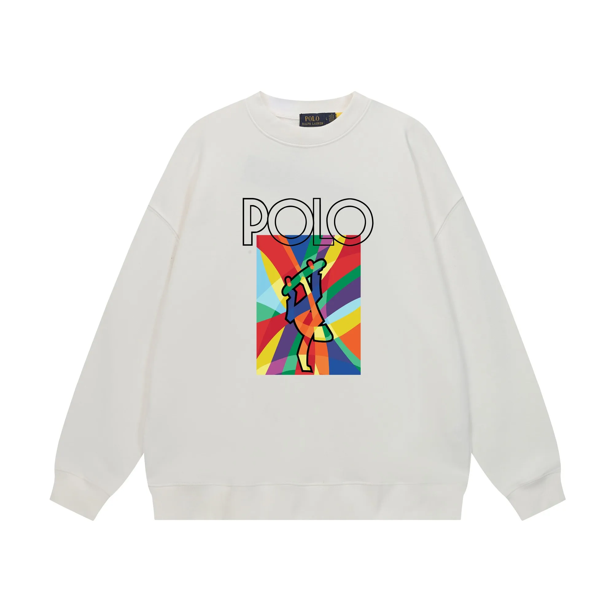 P200 Long-term stock] RalphLauren/Ralph Lauren 2025 autumn and winter new bear letter print 420g heavy large terry sweatshirt Ralph Lauren's age-reducing item, the coat fabric is made of 85% cotton ➕15% polyester, which not only retains the softness, comfort and breathability of cotton, but also adds the wear resistance and wrinkle resistance of polyester fiber, making the clothes more durable and easy to care for. Even in slightly cooler weather, you won't feel stuffy when wearing it. This kind of fabric has a natural crisp feel and is not easy to pill or deform. The bear on the chest is printed with English letters. It is full of color, full of three-dimensionality, and lifelike, adding a bit of liveliness and interest to the whole sweatshirt. There is no pressure to dress, regardless of age or gender. Complete accessories! Color: black, white, navy blue, light floral gray Size: M-L-XL-XXL